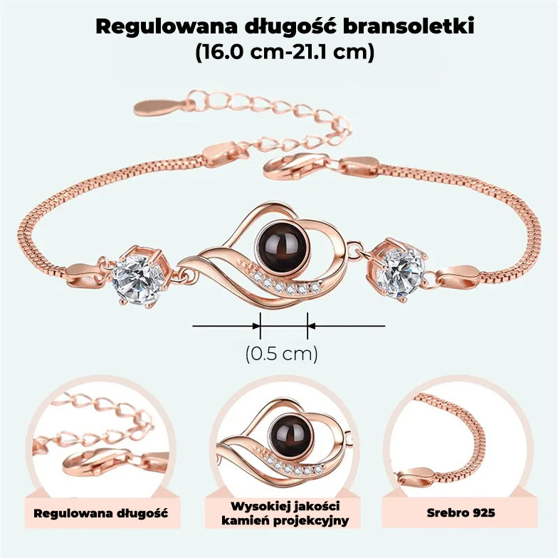 Bransoletka z Twoim Zdjęciem Objęcie Harmonii