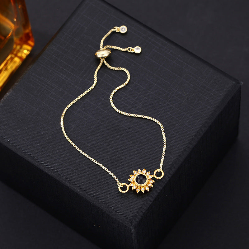 Bransoletka z Twoim Zdjęciem Słoneczny Kwiat