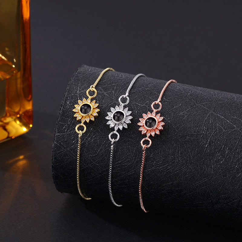 Bransoletka z Twoim Zdjęciem Słoneczny Kwiat