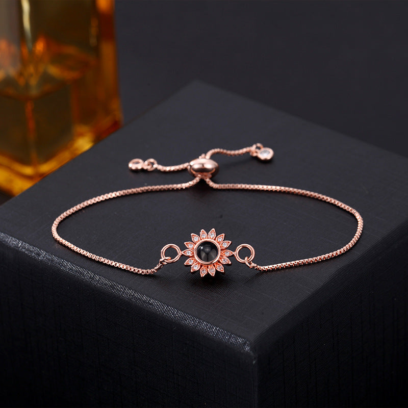 Bransoletka z Twoim Zdjęciem Słoneczny Kwiat