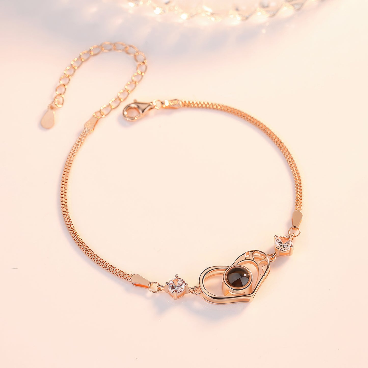 Bransoletka z Twoim Zdjęciem Szerokie Serce