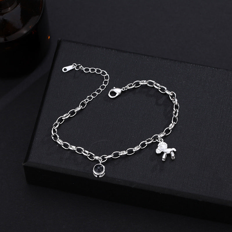 Bransoletka z Twoim Zdjęciem z Konikiem