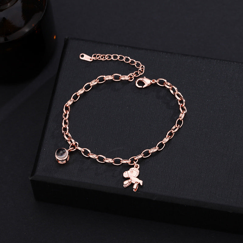 Bransoletka z Twoim Zdjęciem z Konikiem