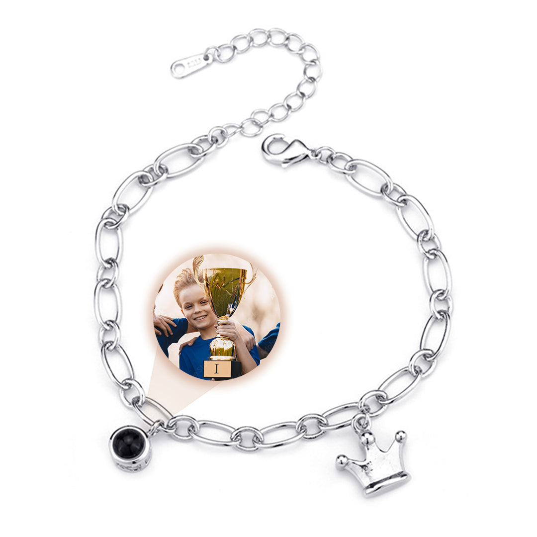 Bransoletka z Twoim Zdjęciem z Koroną