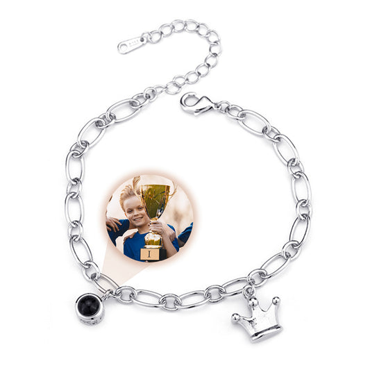 Bransoletka z Twoim Zdjęciem z Koroną