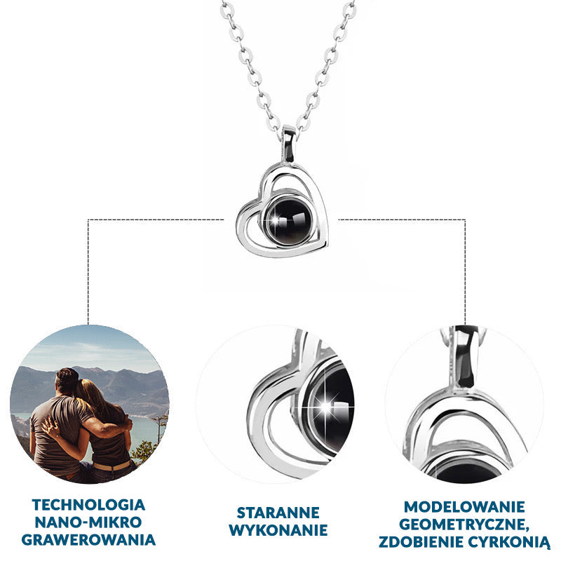 Naszyjnik Z Twoim Zdjęciem Serce