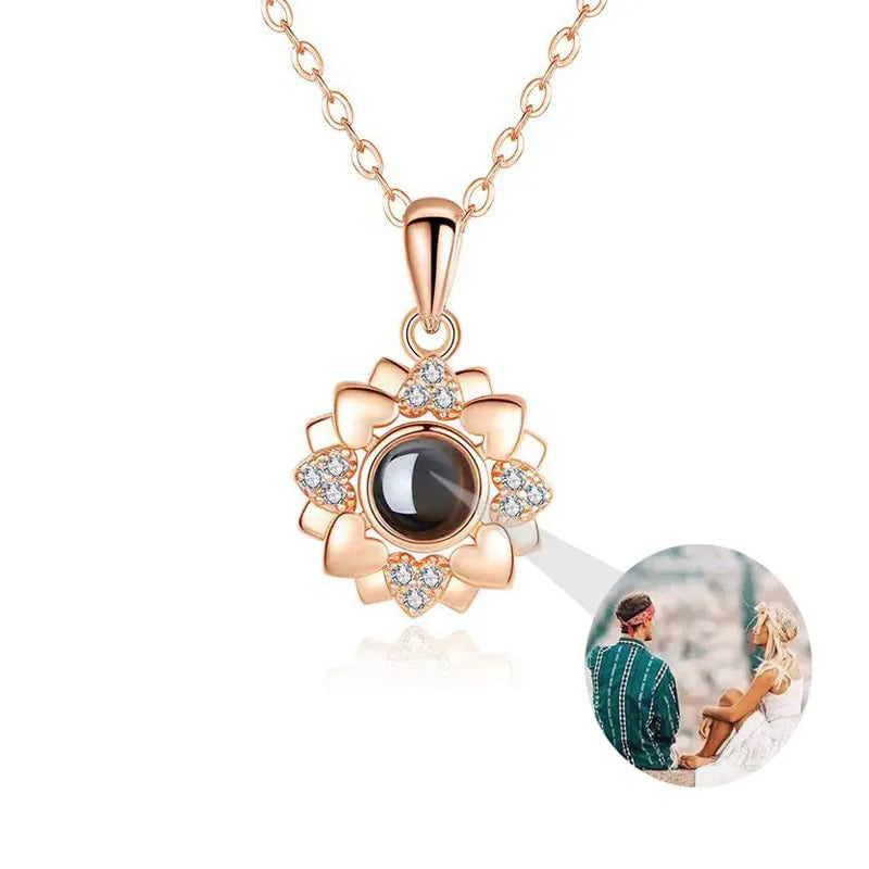 Naszyjnik "Rozkwit Elegancji" ze Zdjęciem w Środku
