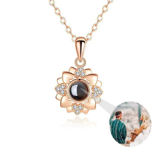 Naszyjnik "Rozkwit Elegancji" ze Zdjęciem w Środku