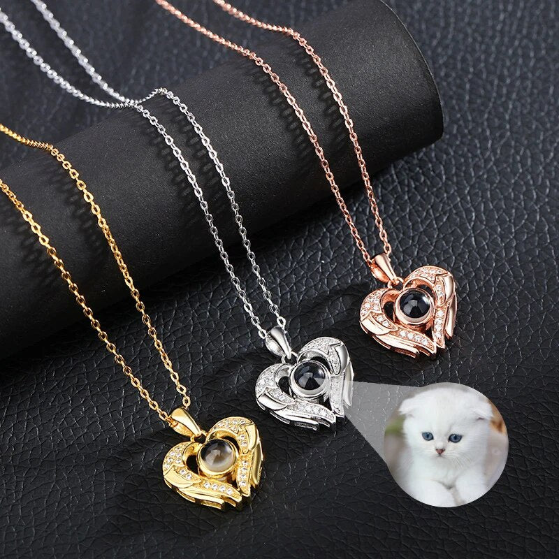 Naszyjnik "Skrzydła Anioła" ze Zdjęciem w Środku