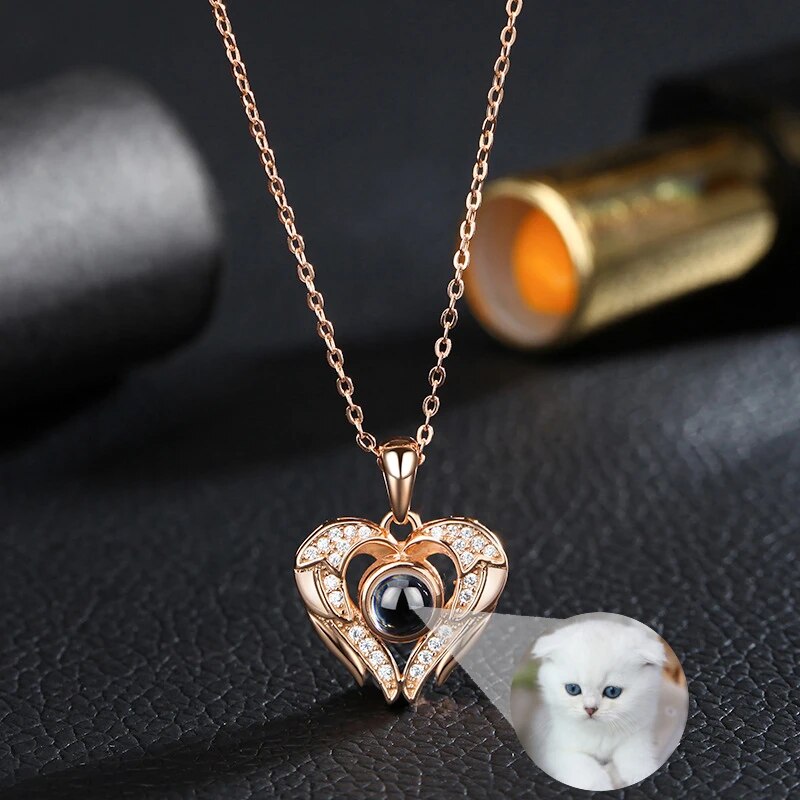 Naszyjnik "Skrzydła Anioła" ze Zdjęciem w Środku