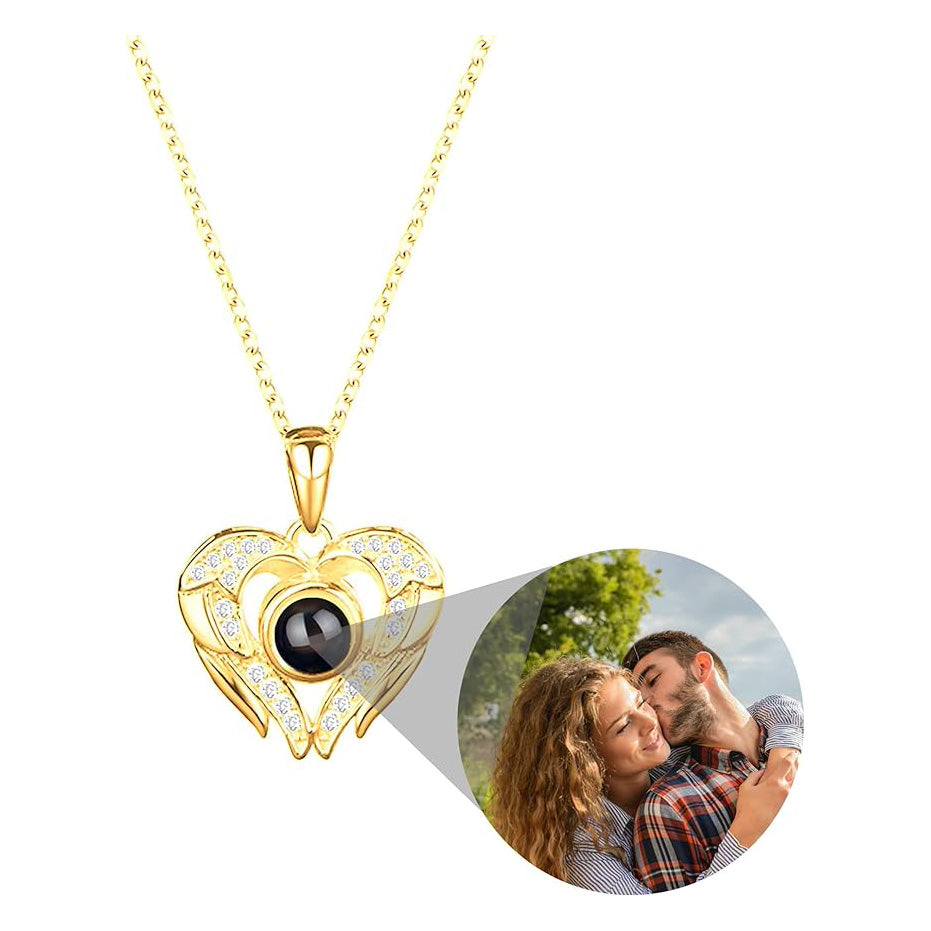 Naszyjnik "Skrzydła Anioła" ze Zdjęciem w Środku