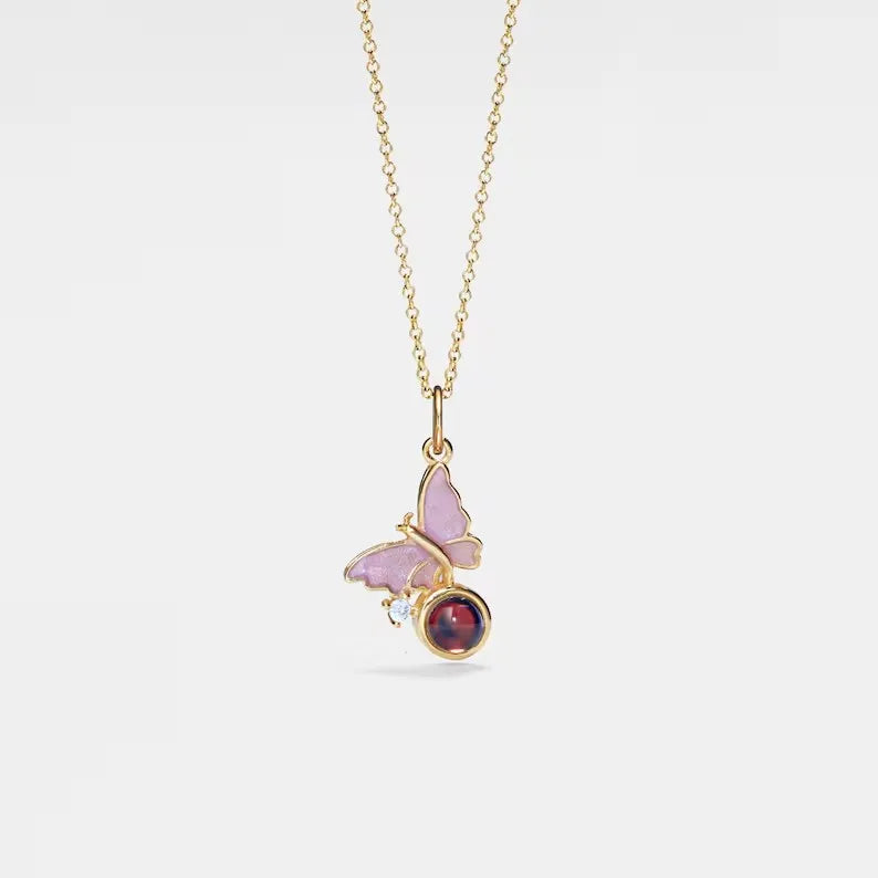 Naszyjnik "Motyl" ze Zdjęciem w Środku