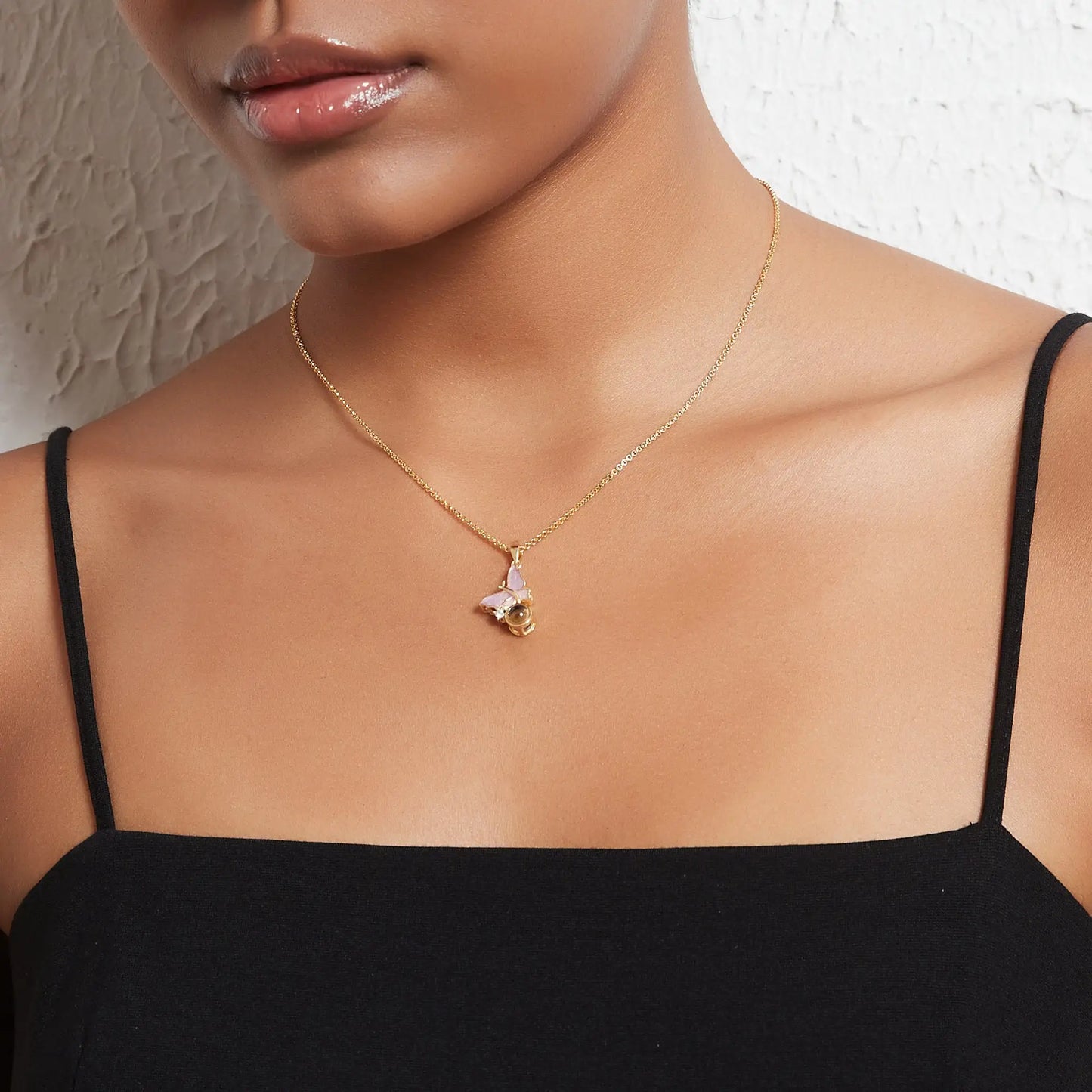 Naszyjnik "Motyl" ze Zdjęciem w Środku