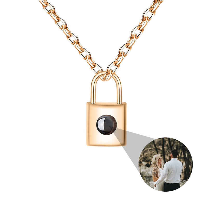 Naszyjnik "Kłódka" ze Zdjęciem w Środku