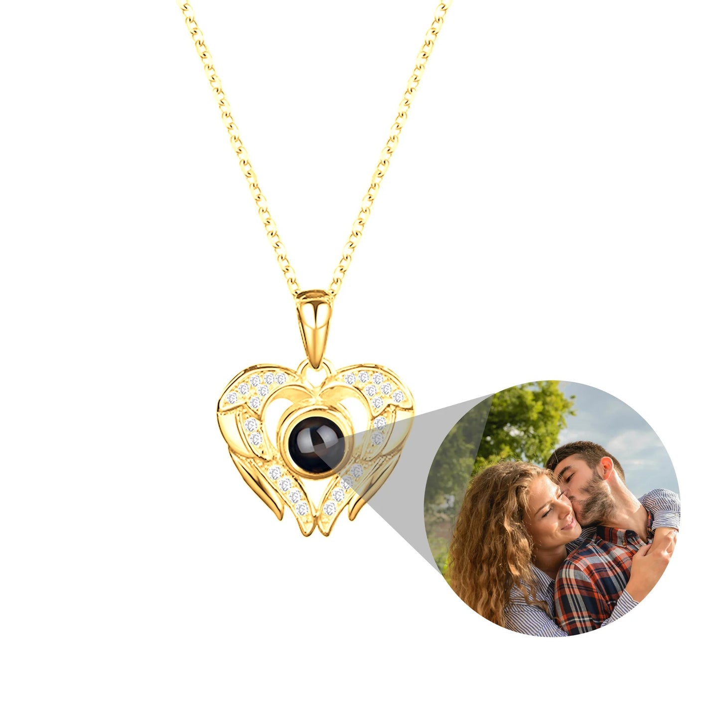 Naszyjnik "Skrzydła Anioła" ze Zdjęciem w Środku